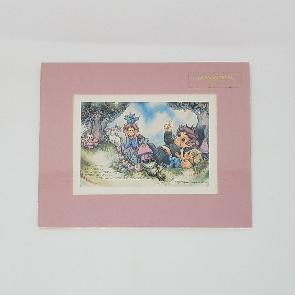 Jody Bergsma Limited Edition Lithograph Fantasy Elves Unicorn, 8x10 - Picture 2 of 12